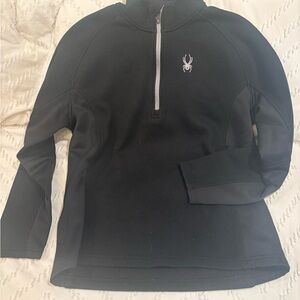 Spyder Black Zip Up Sweater